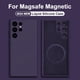 thumbnail image 2 of For Magsafe-funda magnética para For Samsung Galaxy S22, S23, S24 Ultra, S21 FE, funda de carga inalámbrica, accesorios de silicona líquida, 2 of 5