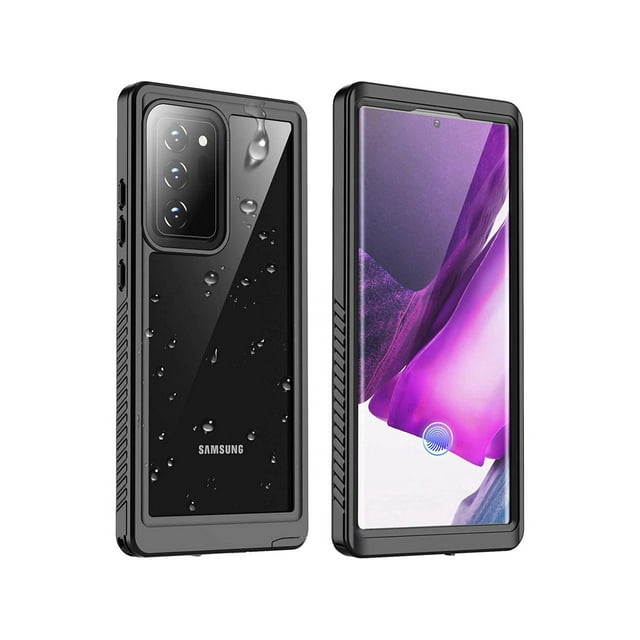 Galaxy Note 20 Ultra Waterproof Case, Built-in Screen Protector Full-Body Protection Heavy Duty Shock-Proof dust-Proof Cover Case for Samsung Galaxy Note 20 Ultra 6.9 inch Black