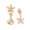 Gold, variant on QIQUWOHUL Summer Bohemia Earring Pearl Stud Earrings Beach Earrings Accessories