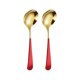 thumbnail image 2 of melotizhi Round Spoon 304 Stainless Spoon Fork Household Cute Small Soup Spoon Thick Round Bottom Eating Spoon, 2 of 9