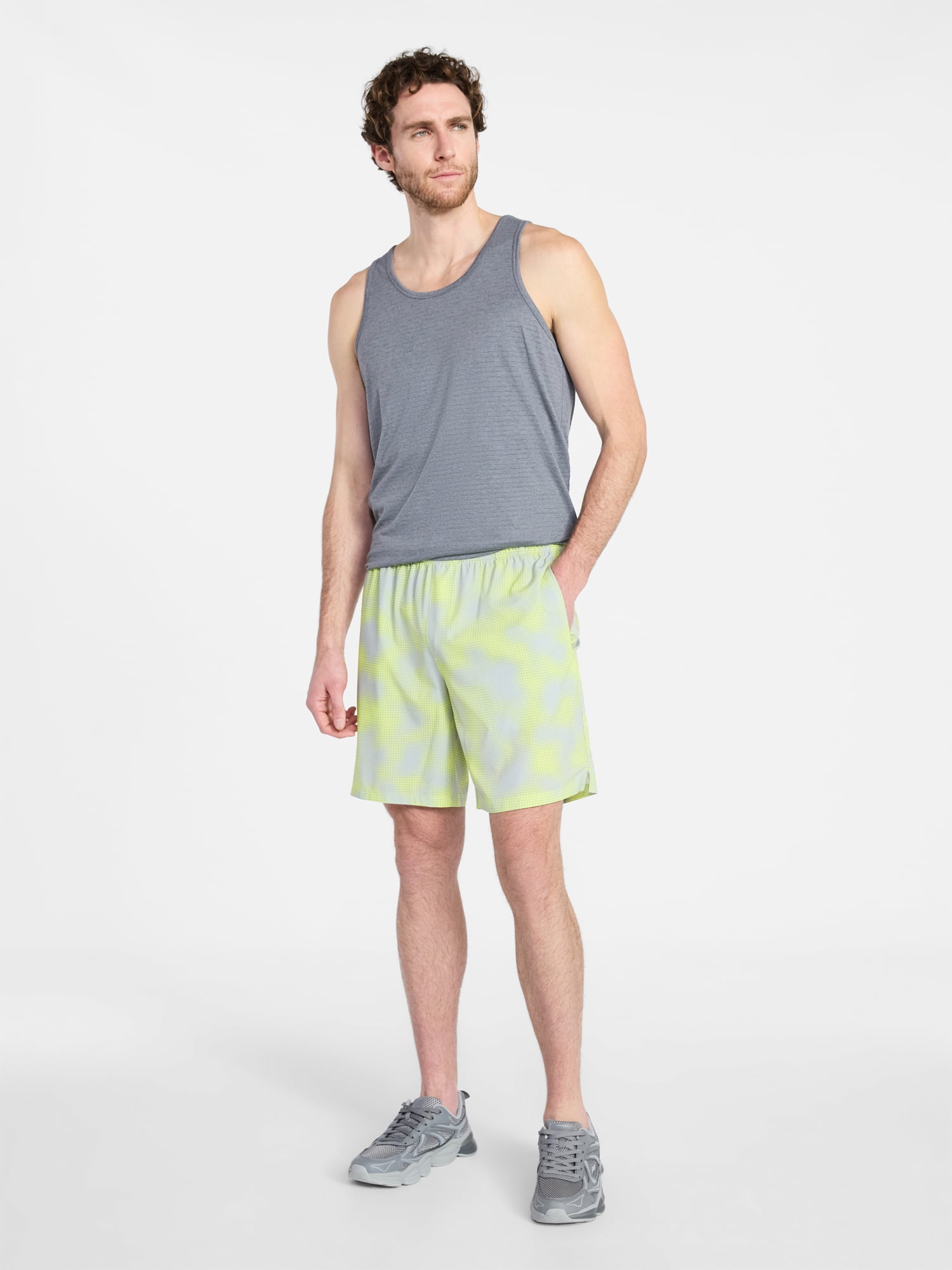 Athletic Works Men's and Big Men's Woven Running Shorts, 6" and 8" Inseams, Sizes XS-5XL