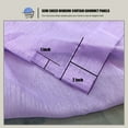 thumbnail image 7 of WPM Lavender Sheer Window Curtain Panels for Bedroom, Kitchen, Kids Room- Solid Semi Voile Drapes Grommet Living Room Panels. 54 inch wide x 45 inch long, Set of 2, 7 of 7