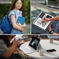 thumbnail image 7 of Backlit Detachable Keyboard Case for iPad Pro 12.9" 1/2 Gen, Pencil Slot Leather Folio, 7 of 7
