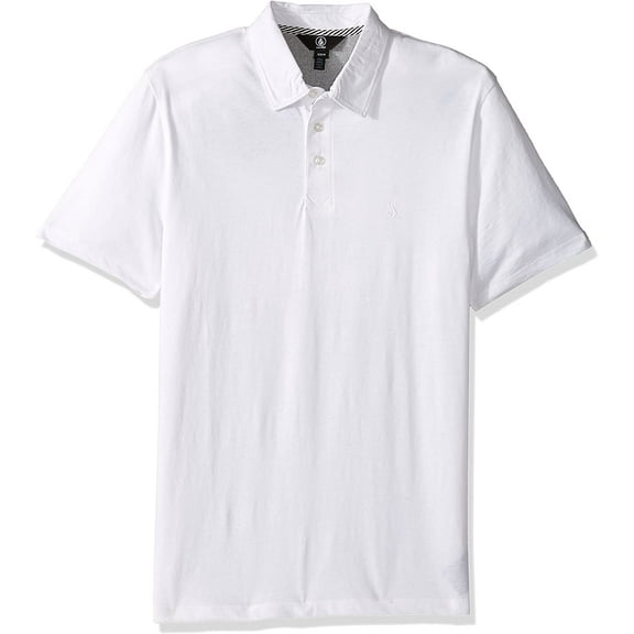 Volcom Mens Wowzer Rugby Polo Shirt white 2XL