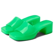 Steve Madden Women's Harlin Heeled Sandal (Jade, 6.5)