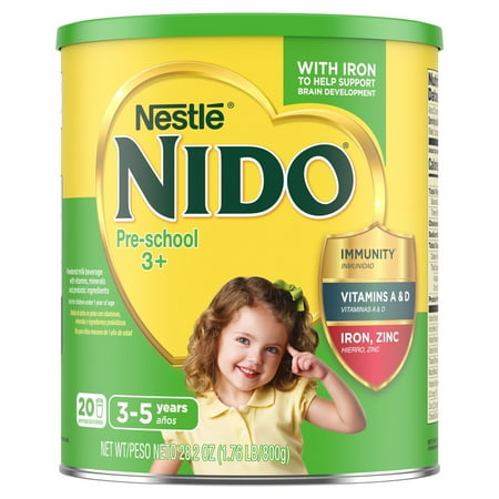 Nestle Nido Pre School 3 To 5 Years Powdered Milk, 20 servings, 28.2 oz