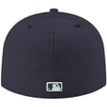 thumbnail image 4 of Men's New Era Navy Seattle Mariners White Logo 59FIFTY Fitted Hat, 4 of 5