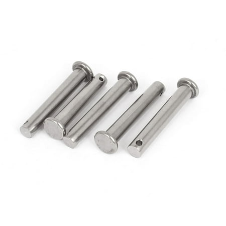 

Unique Bargains M8 x 50mm Flat Head Stainless Steel Round Clevis Pins 5 Pcs