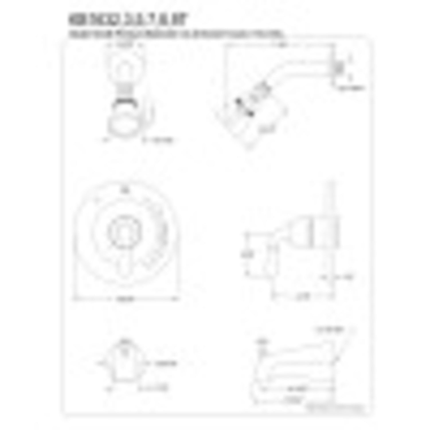 Kingston Brass Tub and Shower Faucet Trim Kit for KB1633, Black Stainless Finish