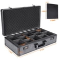 thumbnail image 3 of Caja de almacenamiento de tarjetas graduadas, 5 ranuras, caja de colección de losas graduadas PSA/BGS para tarjetas comerciales y deportivas con cerradura codificada, fácil de transportar (sin tarjeta, 3 of 5
