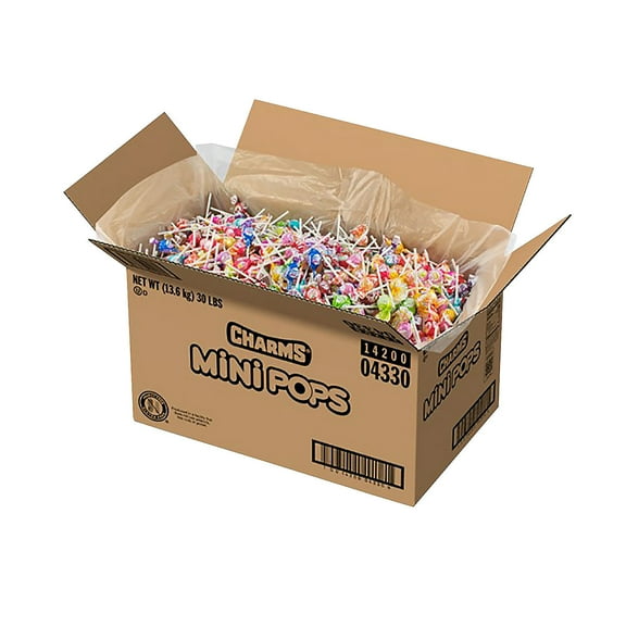 30 lbs. Mega Bulk Bulk 2668 piece Charms Mini Pops Assortment
