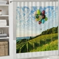 thumbnail image 6 of balloons  Bathroom Decor Set , multi size Colorful Luxurious Graphic Print Polyester Fabric Fashion Bathroom Decor Sets with Hooks  Bathroom Shower Curtain Set  shower curtain for bathroom, 6 of 7
