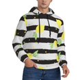 thumbnail image 2 of Wukai Lemon Print Men Hoodies Fleece Sweatshirts Long Sleeve Sweaters Pullover Fall Outfits Winter Clothes-4X-Large, 2 of 7