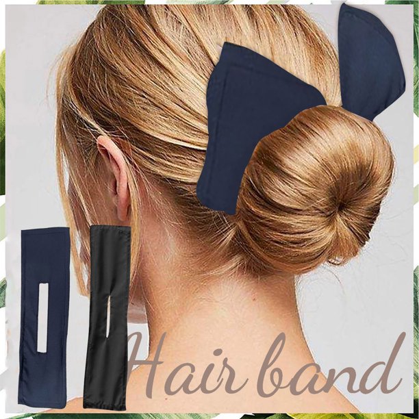 Diadema de flores de donut con estampado coreano de banda para el cabello Retro francesa ligera 2 uds Wmkox8yii fajkfhkj3930