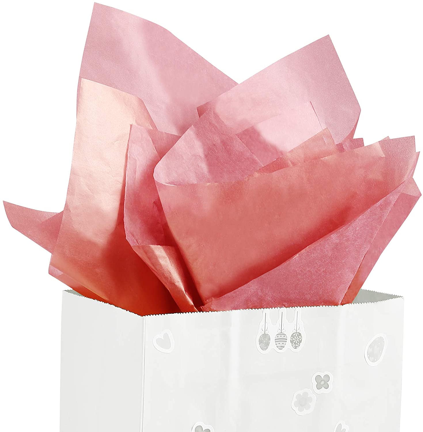 120 Sheets Black & White Tissue Paper - 20x14 Inch Gift Wrap Bulk Pack