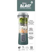Ninja Blast Portable Personal 18 Oz Blender w/ Leak Proof Lid & Easy Sip Spout, Rechargeable Base, BC150GN Green