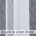 thumbnail image 6 of Uptown Home Rustic Linen Semi-Sheer Stripe Curtains, 50” x 95” (2 Panels), 6 of 6