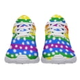 thumbnail image 5 of Rainbow Pride Shoes Men Women Fashion LGBT Sneakers Adult Lightweight Breathable Running Shoes White Size 11, 5 of 7