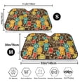 thumbnail image 3 of Haiem Robot and Monsters Car Windshield Sun Shade - Blocks UV Rays Sun Visor Protector, Sunshade to Keep Your Vehicle Cool, Universal Fit SUV Van Sedan-Small, 3 of 7