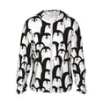 thumbnail image 1 of Balery Cartoon Penguin Sudadera ligera de manga larga con capucha y protección solar UPF 50+ para hombre y mujer, ideal para pesca y running-X-Large, 1 of 7