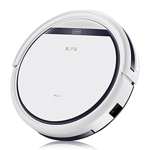 ilife v3s pro robotic vacuum, newer version of v3s, pet hair care, powerful suction tangle-free, slim design, auto charge, daily planning, good for hard floor and low pile carpet - ilifev3spro