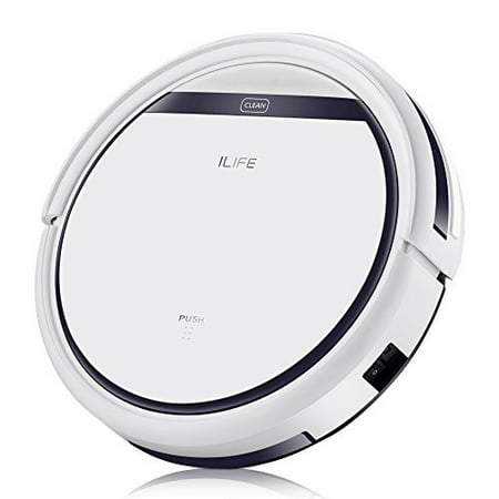 ilife v3s pro robotic vacuum, newer version of v3s, pet hair care, powerful suction tangle-free, slim design, auto charge, daily planning, good for hard floor and low pile carpet - ilifev3spro