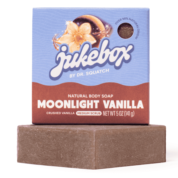 Jukebox Natural Bar Soap for Women, Moonlight Vanilla, 5 oz