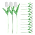 thumbnail image 2 of KAKOWELY 15 tulipanes artificiales de tacto real, ideales para fiestas., 2 of 4