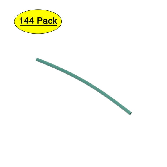 Unique Bargains 144Pcs 2:1 Heat Shrink Wire Wrap Assortment Kit Tubing Cable Sleeve Tube 6 Sizes