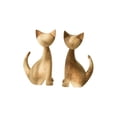 thumbnail image 2 of Unfinished Wood Animal Ornaments 2 Pack – DIY Paintable Wooden Desktop Decorations, Natural Beige 25x10x7 cm, Home Tabletop Craft Decor, Gift Idea, 2 of 6