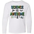 thumbnail image 3 of Inktastic Science is Awesome Molecules and Microscope Long Sleeve Youth T-Shirt, 3 of 5