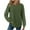 Army Green, variant on UQJfacai Womens Tunic Tops Dressy Casual Long Sleeve Shirts Fall Winter Trendy Waffle Knit Crewneck Curved Hem Fashion Clothing