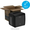 thumbnail image 6 of Dixie Ultra Napkin Dispenser Interfolded Dispenser - 275 x Napkin - 7.2" Height x 7.6" Width x 6.1" Depth - Black - Rubber Feet, Non-slip Base, See Through Window, Slip Resistant, 6 of 7
