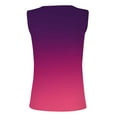 thumbnail image 4 of Teissuly Women's Summer Fashion V-neck T-Shirt Casual Sleeveless Printing Tank Vest Tops, 4 of 5