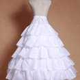 thumbnail image 3 of Jupon Crinoline pour Femme 4 Jupons Cerceau 5 Volants Couches Robe de Bal Demi-Jupon Jupon pour Mariage Robe de Mariée, 3 of 6