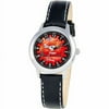 Cars Lightning McQueen Boys' Stainless Steel Watch, Black Strap