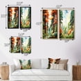 thumbnail image 4 of Designart "Shimmering Heights Redwood Majesty III" Tree Redwood Framed Wall Art Set Of 2 - Green Floral Framed Canvas Set For Living Room Decor, 4 of 7