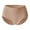 Beige, variant on JUSLIO Womens Underwear Cotton Briefs No Show Underwear High Waisted Butt Lifting Tummy Control Panties L