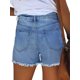 thumbnail image 4 of Txlixc Jeans cortos para mujeres, patrones estelares de rayas de agujeros rotos Txlixc  moda, 4 of 5