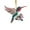 D, variant on 1Pcs Hummingbird Christmas Ornament, Colorful Humming Bird Tree Design Pendant, Winter Hummingbirds Home Decor Ornaments, for Hummingbirds Lover, for Christmas Tree, Window, Xmas Gifts(D)