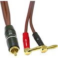 thumbnail image 1 of Plano de plátano al cable de altavoz RCA, alambre de altavoz RCA Male a Banana Plugs (2Banana) 4N OFC HIFI HIFI ALIMENTO DE ALTAJE PARA LOS PATOS DEL SUBWOOFER - 2M, 1 of 2