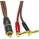 thumbnail image 1 of Plano de plátano al cable de altavoz RCA, alambre de altavoz RCA Male a Banana Plugs (2Banana) 4N OFC HIFI HIFI ALIMENTO DE ALTAJE PARA LOS PATOS DEL SUBWOOFER - 2M, 1 of 2