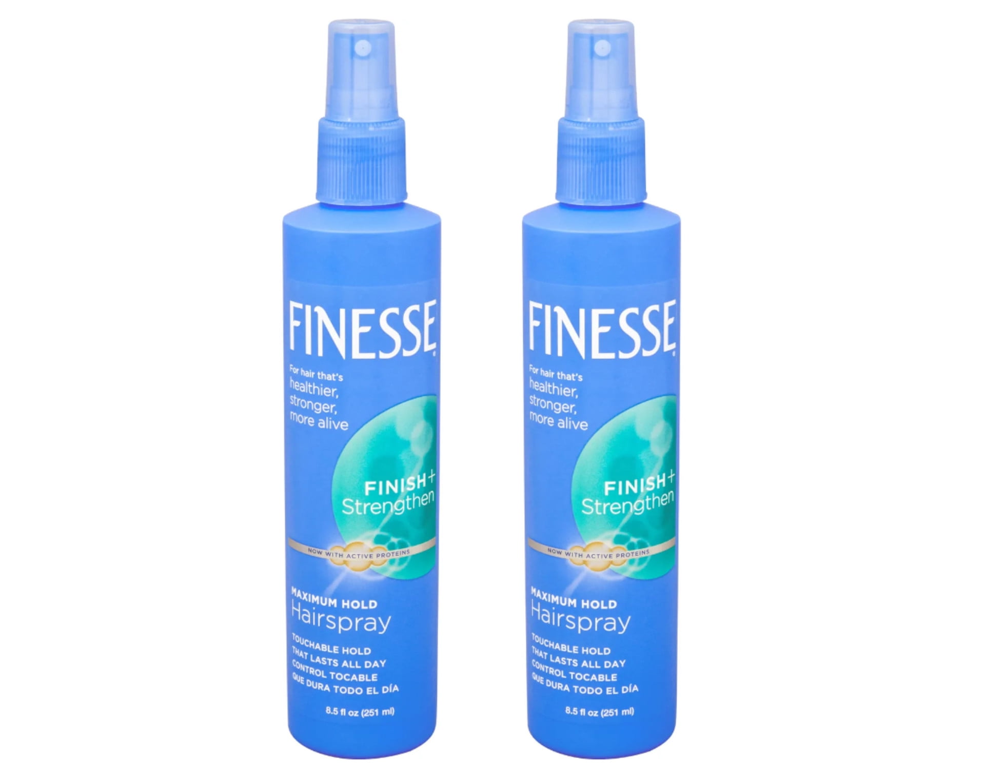 Finesse Maximum Hold Non Aerosol Hair Spray, 8.5 oz, 2 Pack
