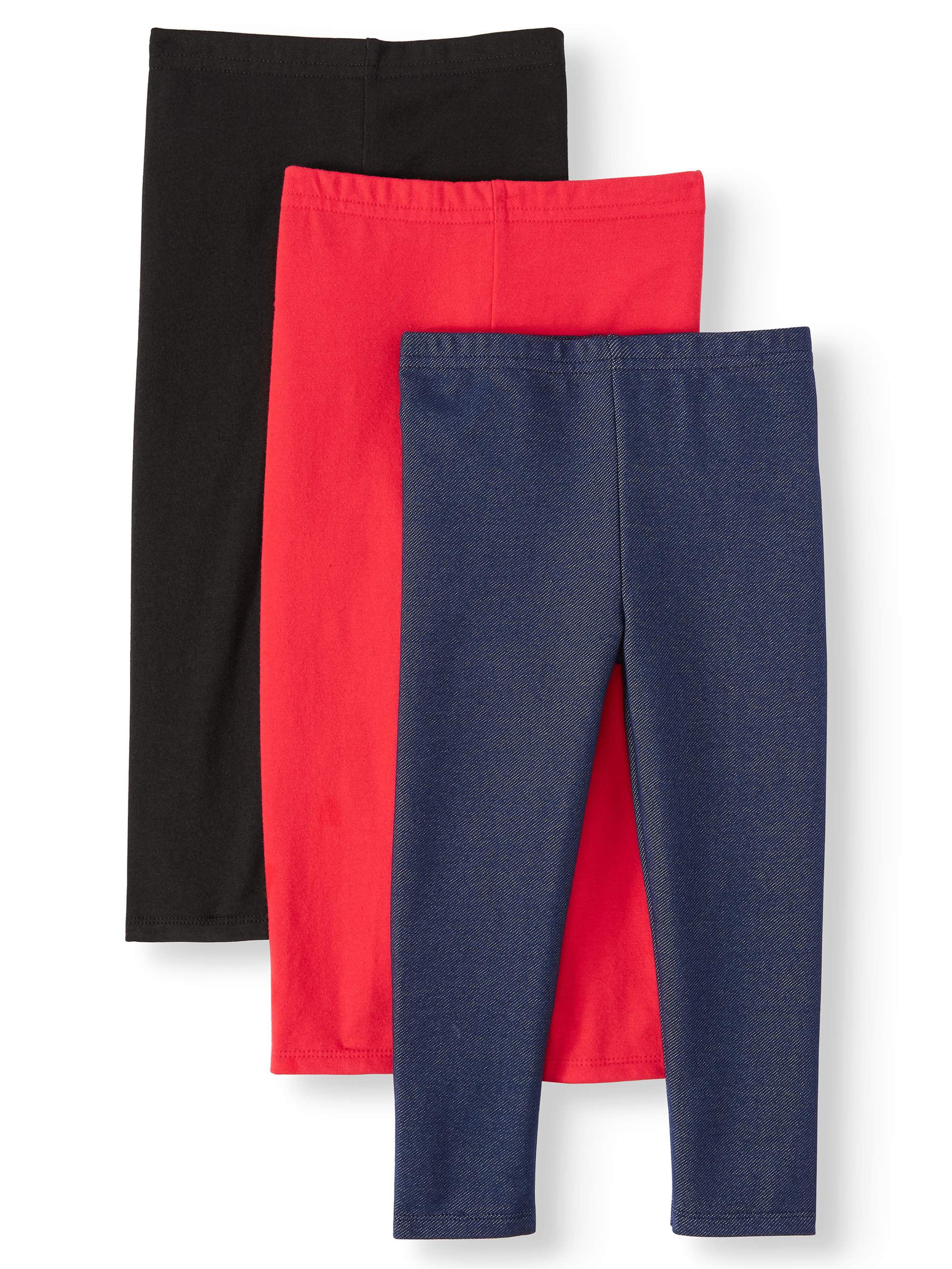 Garanimals Solid Leggings, 3pc MultiPack (Toddler Girls)