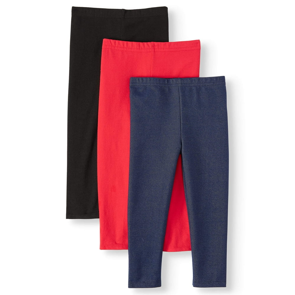Garanimals Garanimals Solid Leggings, 3pc MultiPack (Toddler Girls
