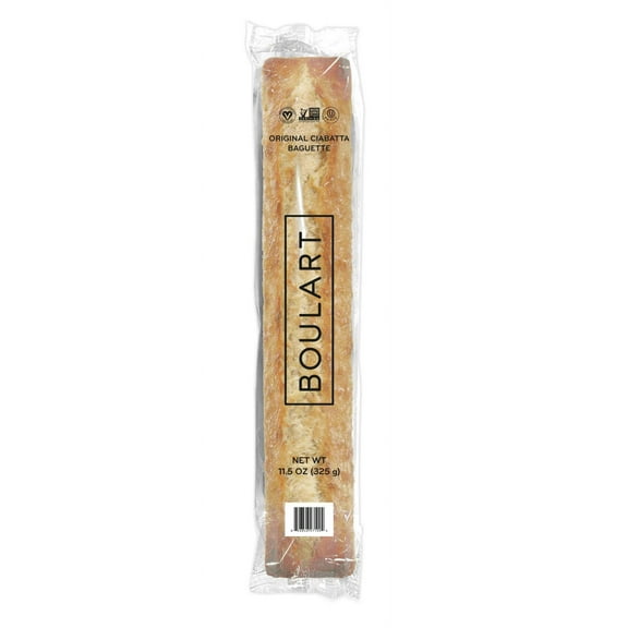 Boulart Individually Wrapped Original Ciabatta Baguette, 11.5 Ounce -- 18 per case.
