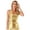 Gold, variant on renvena Women's Shiny Metallic Camisole Crop Top Holographic Vest Rave Party Clubwear Silver M