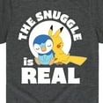 thumbnail image 3 of Pokémon - The Snuggle Is Real Pikachu And Piplup - Youth Short Sleeve Graphic T-Shirt, 3 of 5