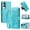 Sky blue, variant on Case For Samsung Galaxy A57 5G Butterfly Flower Multi-card Holder Zipper Wallet With Lanyard Magnetic Clasp Flip Stand Leather Phone Case,Black,For Galaxy A57 5G