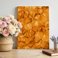Abstract Geometric Canvas Wall Art for Living Room, Orange Modern ...